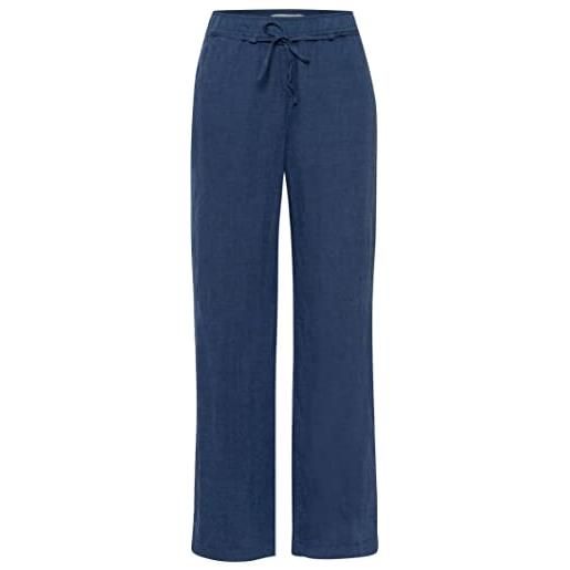 BRAX style farina pure linen pantaloni, indaco, 31w x 30l donna
