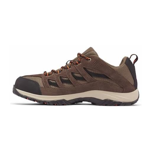 Columbia crestwood, scarpe da passeggio uomo, dark brown/bak, 45 eu