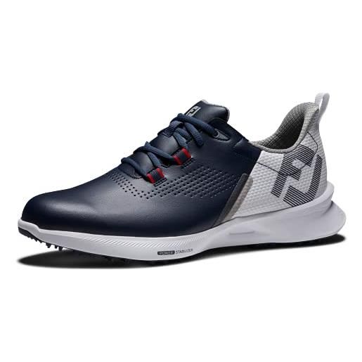 FootJoy carburante, scarpa da golf uomo, blu navy, bianco e rosso, 44.5 eu