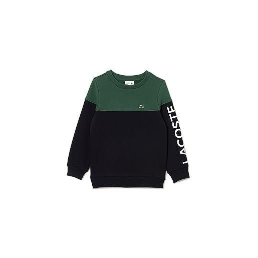 Lacoste-children sweatshirt-sj5288-00, bianco/verde cachi, 6 ans