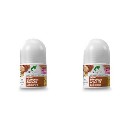 Dr. Organic dr. Organic moroccan argan oil deodorante 50 ml (confezione da 2)