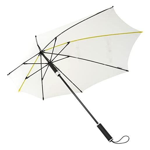 Impliva stormaxi ombrello arodinamico storm - apertura mano - windproof - ø 92 cm - bianco