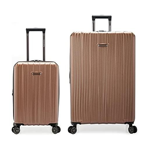 Traveler's Choice dana point hartschalen-koffer-set erweiterbar, oro rosa, 2-piece set, dana point hardside - valigia espandibile con ruote girevoli