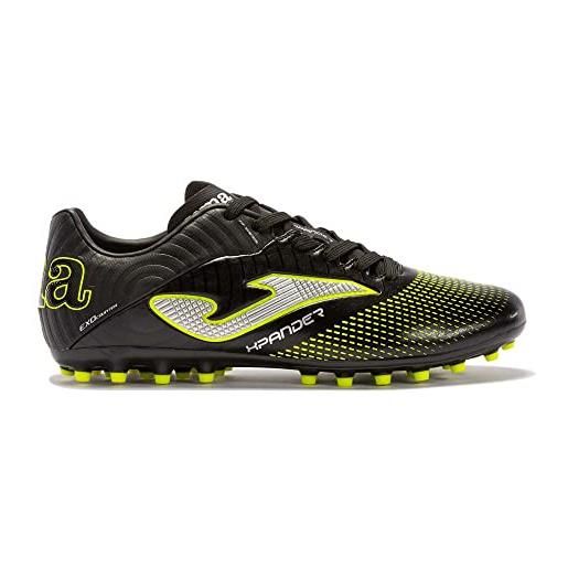 Joma xpander 2301 fluoro artificiale erba, scarpe da ginnastica uomo, nero/giallo fluo, 45 eu
