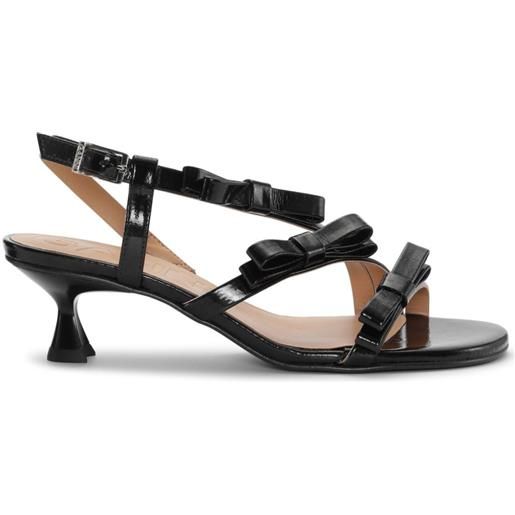 GANNI sandali con fiocco 25mm - nero