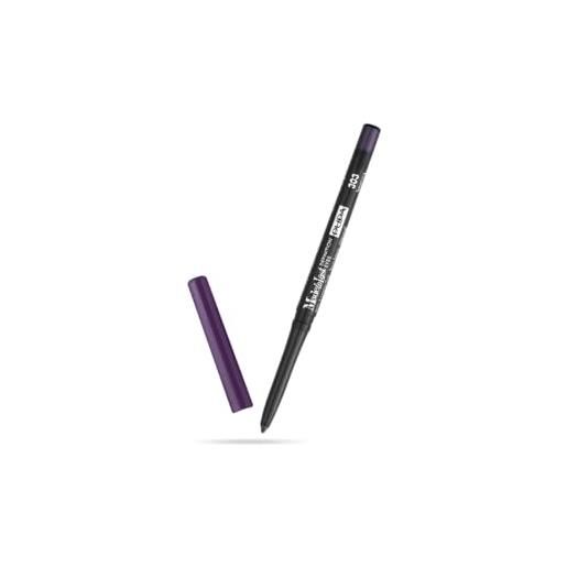 Pupa matita occhi waterproof made to last definition eyes pencil (colore 303 vibrant violet) tenuta estrema, stilo automatica, mina retraibile, temperino incluso - formato 0,35 g