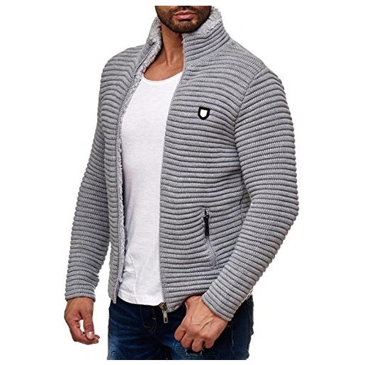 RED BRIDGE Cardigan Uomo Lungo - In Cotone E Poliestere, Taglio Dritto, Tasche Laterali - Foto 11