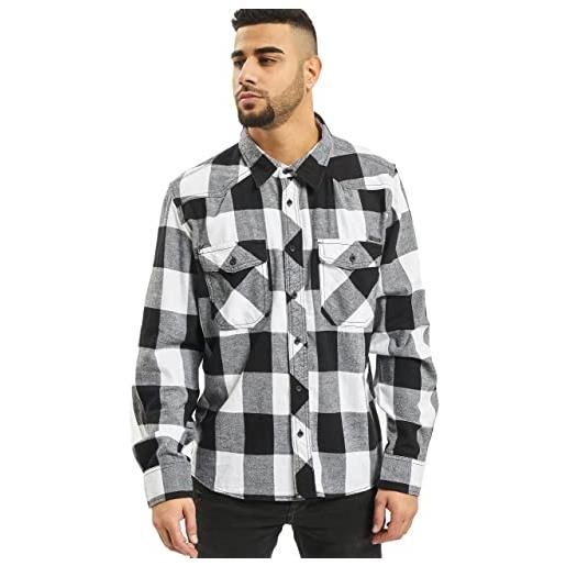 Brandit Brandit checkshirt, camicia uomo, grigio (blk+charco), m