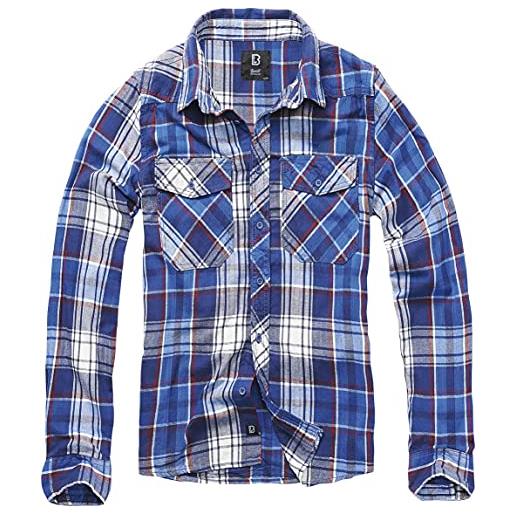 Brandit Brandit checkshirt, camicia uomo, grigio (blk+charco), xxl
