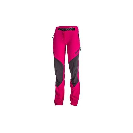 IZAS navia pantaloni elasticizzati, donna, fuxia/grigio scuro, 2xl