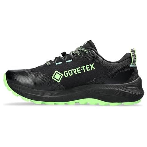 ASICS gel-trabuco 12 gtx, sneaker uomo, black/illuminate green, 47 eu