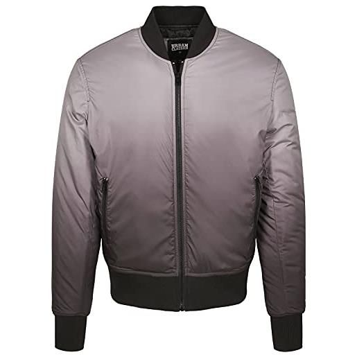 Urban Classics gradient bomber jacket, multicolore (blk/gry 00029), x-large uomo