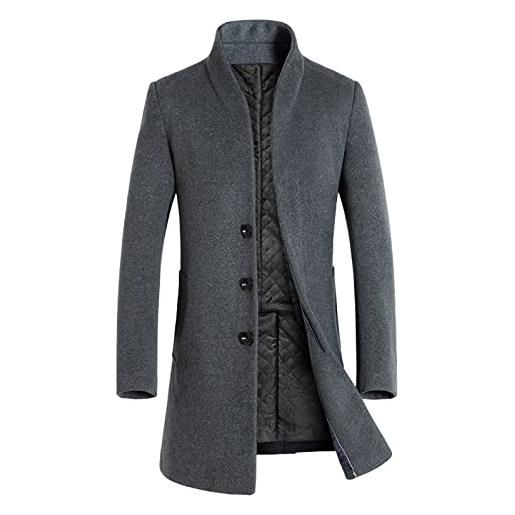 AJGRHE t shirt depeche mode giacca mezza stagione giacca invernale da uomo foderata traspirante cappotto invernale giacca mezza stagione parka invernale (grey, xl)