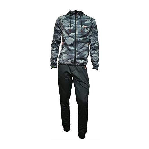 SCUOLA NAUTICA ITALIANA tuta uomo triacetato - tuta uomo invernale - tuta uomo completa - tuta uomo sportiva (l, 119403 black)