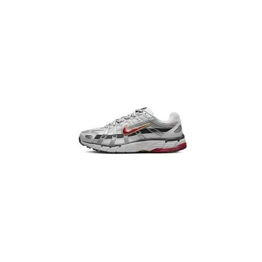 Nike w p-6000, scarpe da corsa donna, bianco (white/varsity red-mtlc platinum), 36.5 eu