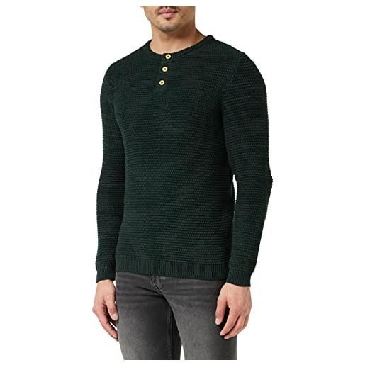 Mustang emil c henley maglione, green gables 6432, s uomo