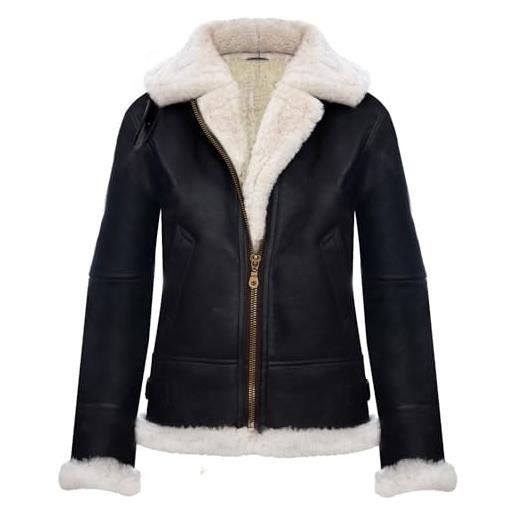 Infinity Leather giacca di pelle di pecora con cappuccio marrone donna con pelliccia zenzero xl