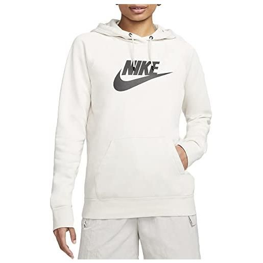 Nike felpa da donna con cappuccio essential bianco taglia s codice dx2319-104