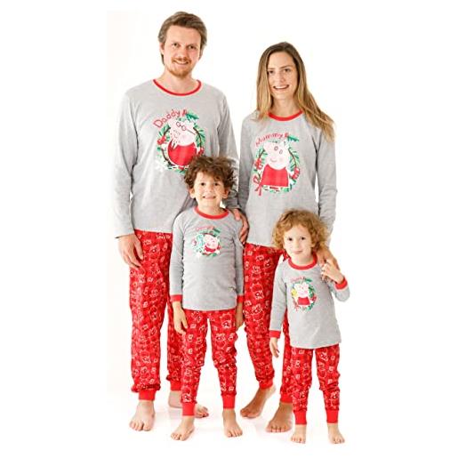 Peppa Pig pigiama natalizio per famiglia, george mummy daddy, set di pigiama festivo per donne, uomini, bambini, bambini, regalo per la vigilia di natale, da donna, l