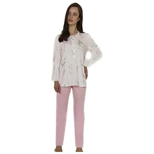 Linclalor pigiama donna in puro cotone art. 74665-50, rosa
