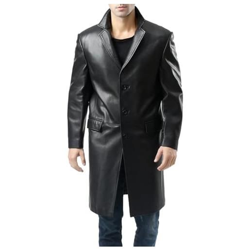 Oanviso giacca di pelle uomo leather sintetica jacket mezza lunghezza biker giubbotto giacche casual con cappuccio autunno e inverno maniche lunghe cappotto a nero s