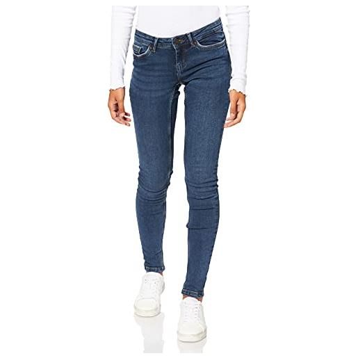 Noisy May name it nmeve lw pocket piping jeans vi877 noos slim, blu (dark blue denim), w28/l32 (taglia produttore: 28) donna