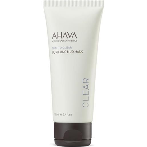 Ahava time to clear - purifing mud mask maschera purificante viso, 100ml