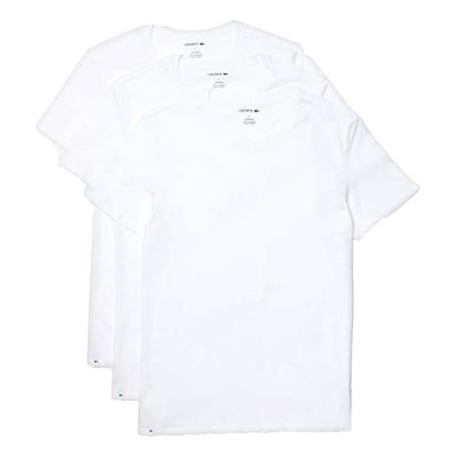 Lacoste essentials tee 3-pack th3321-001, mens t-shirt, white, xl eu
