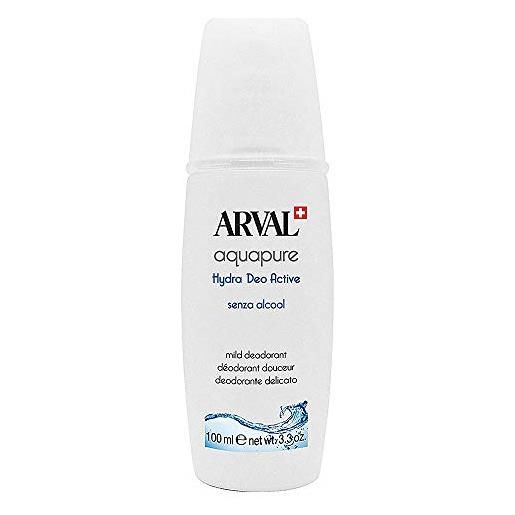 Arval - aquapure - hydra deo active - deodorante delicato senza alcool fl. 100 ml