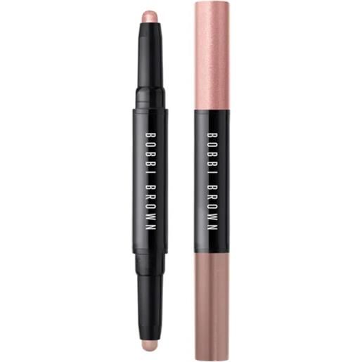 Bobbi Brown dual-ended long-wear cream shadow stick rusted pink shimmer / cinnamon matte