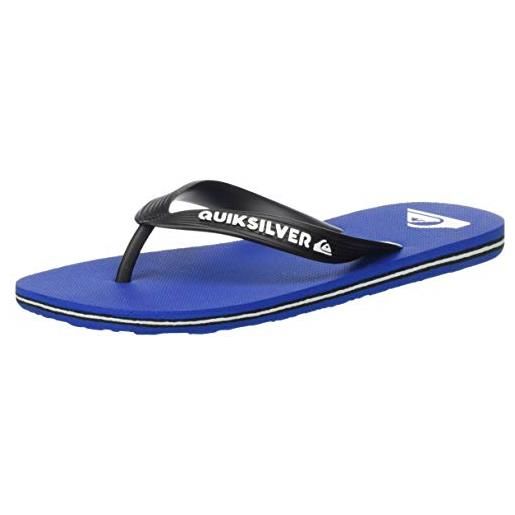 Quiksilver molokai youth, scarpe da spiaggia e piscina, blu (blue/red/blue xbrb), 39 eu