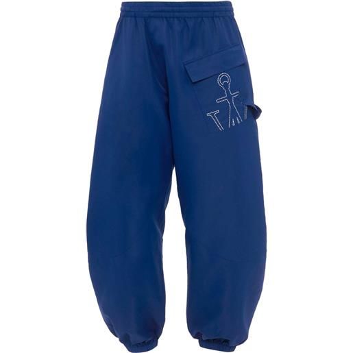 JW Anderson pantaloni sportivi con stampa - blu
