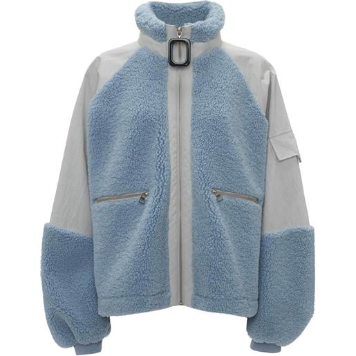 JW Anderson giacca sportiva con design color-block - blu