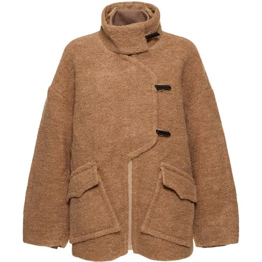 GANNI giacca in misto lana bouclé