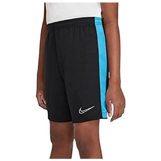 Nike k df acd23 pantaloncini k br t-shirt, nero/indaco haze/baltic blue, 110 unisex-bambini