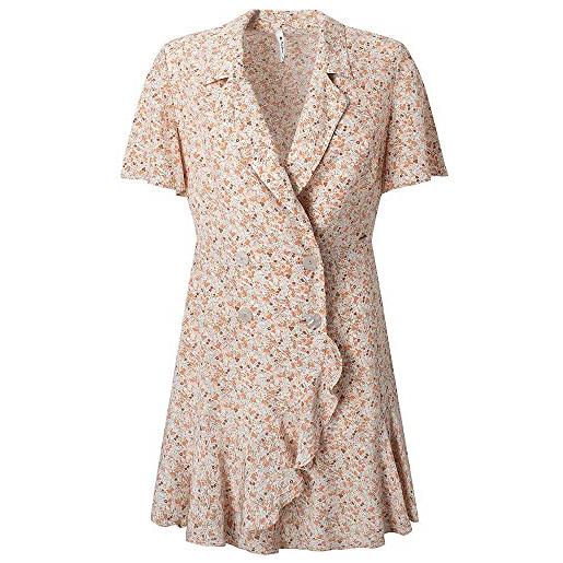 Pepe Jeans aide, vestito donna, multicolore (multi), xs