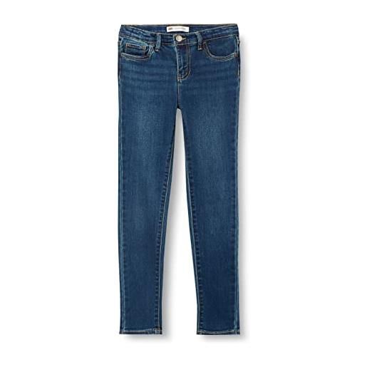 Levi's lvg 710 super skinny jeans bambine e ragazze, ritorno molle, 16 anni