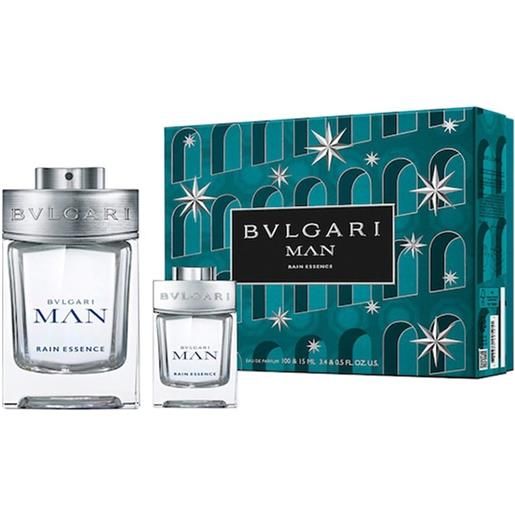BOX REGALO bulgari confezione man rain essence eau de parfum 100ml con minitaglia 15ml