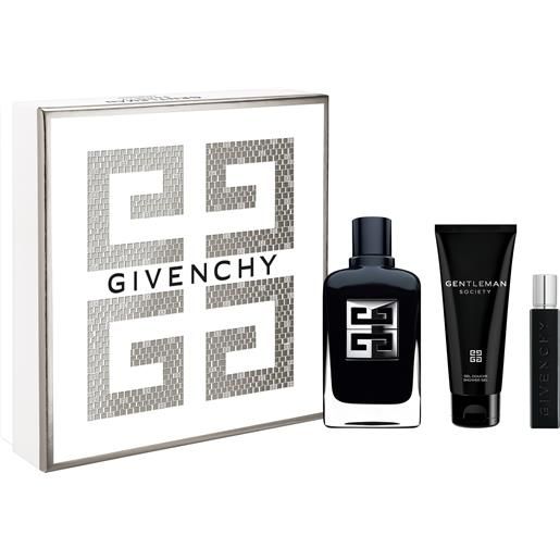 BOX REGALO givenchy set regalo gentleman society eau de parfum 100ml con shower gel 75ml e travel size 12,5ml