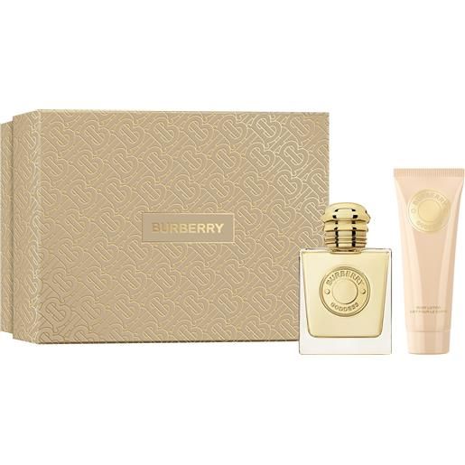 BOX REGALO burberry cofanetto goddess eau de parfum 50ml con body lotion 75ml
