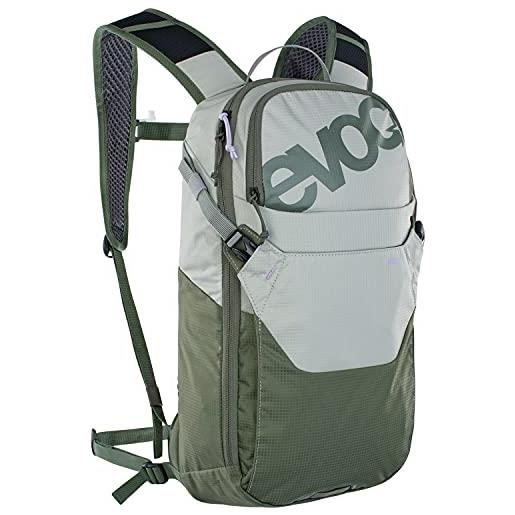 EVOC sac à dos ride 8 + poche 2l, zainetto unisex-adulto, grigio/oliva, 8 litres