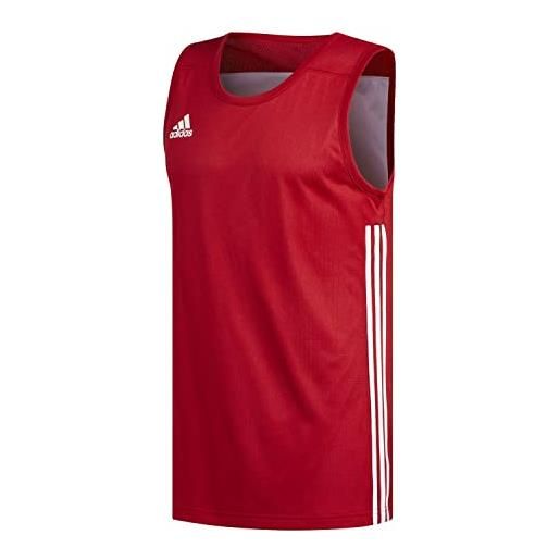 adidas 3g speed reversible sleeveless jersey, maglia da basket uomo, power red/white, xxl