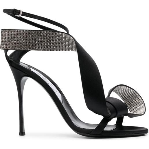 AREA sandali con fiocco 115mm - nero