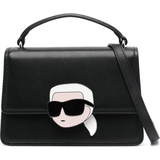 Karl Lagerfeld borsa a tracolla ikonik lock - nero