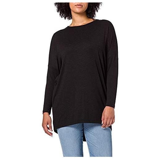 ONLY Carmakoma carcarma l/s long top noos t-shirt, nero, l donna