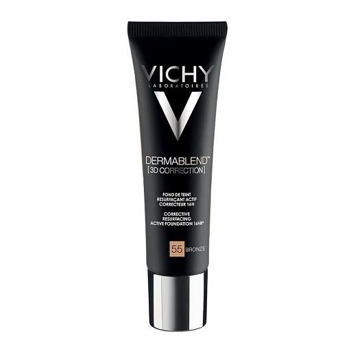 Vichy dermablend 3d correction fondotinta correttore pelle grassa 16h levigante attivo bronze 55 30 ml