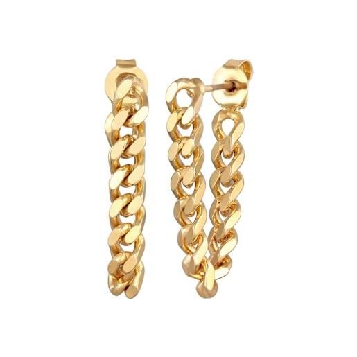 Elli orecchini donne orecchini pendenti a catena elemento tendenza colore oro
