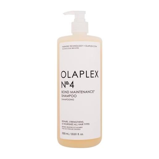 Olaplex bond maintenance no. 4 1000 ml shampoo rigenerante per tutti i tipi di capelli per donna
