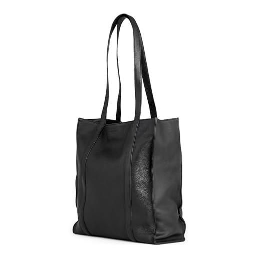 Berliner Bags borsa shopper kira premium in pelle, da donna, grande, colore nero, nero