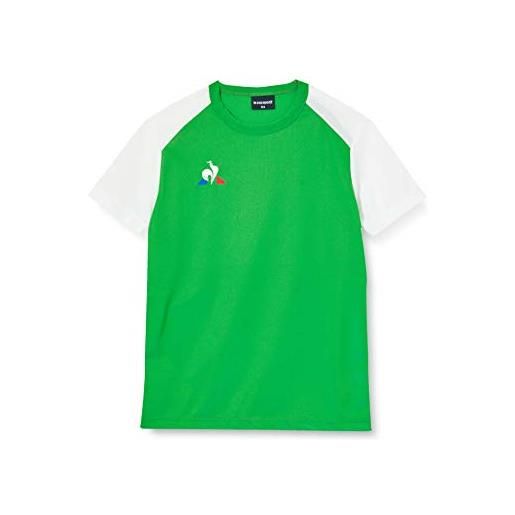 Le Coq Sportif n°8 maillot match mc, maglietta a maniche corte bambino, rosso puro, 8a